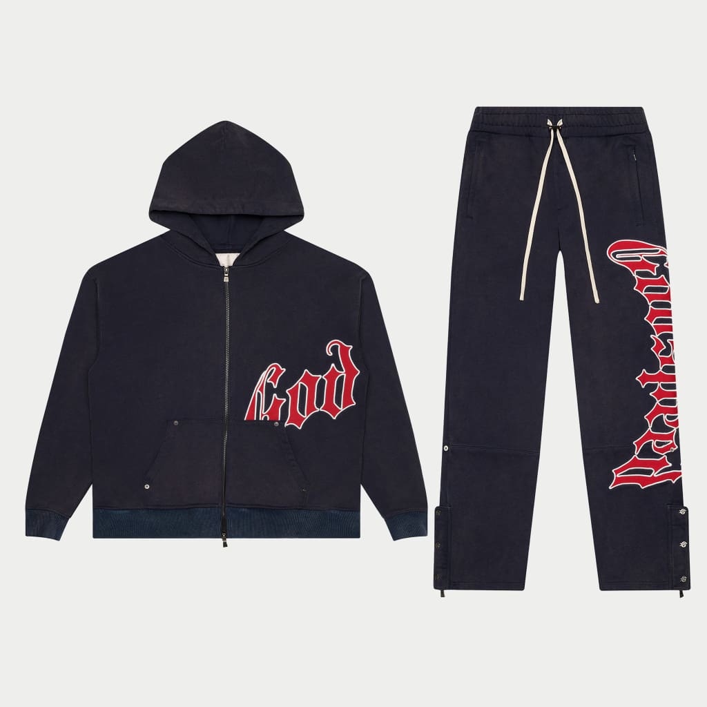 Godspeed- OG Logo Sweatsuit V2 (Navy/Red)