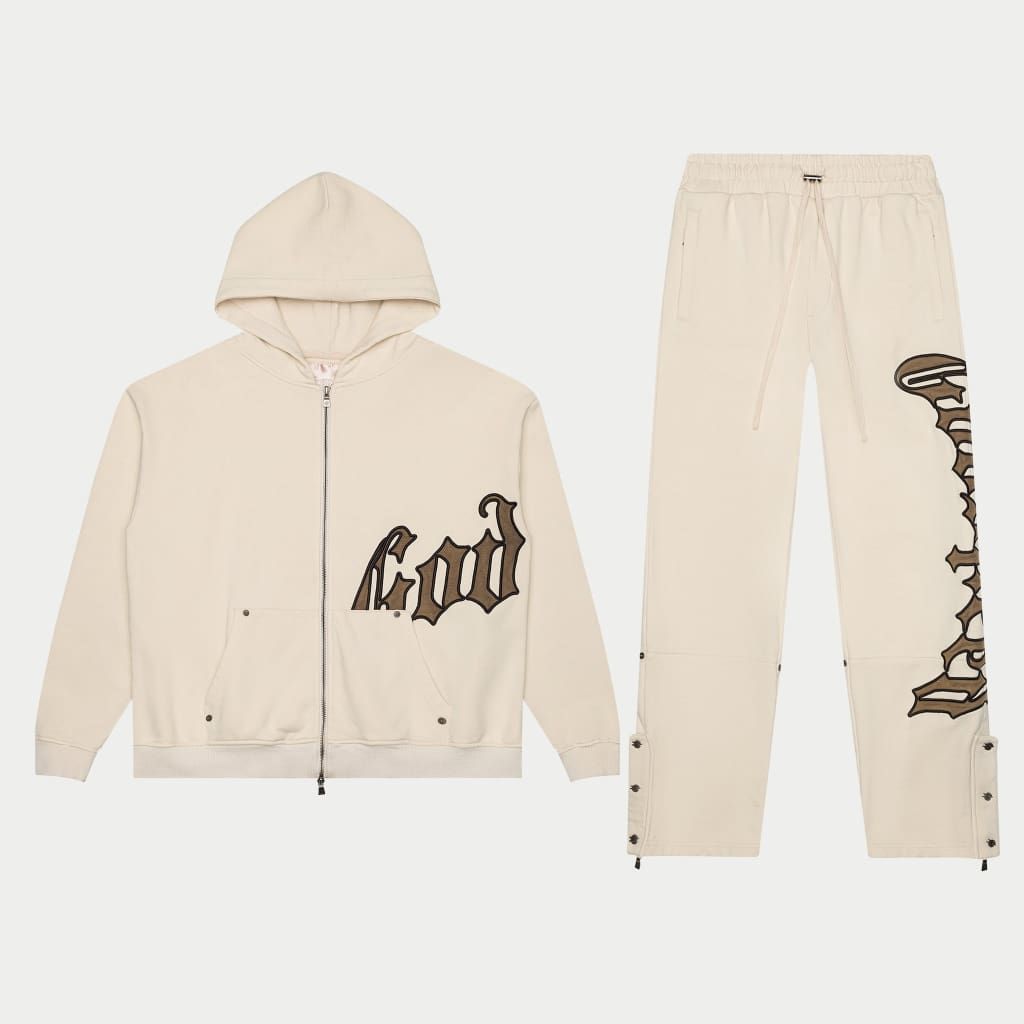 Godspeed- OG Logo Sweatsuit V2 (Creme/Brolive)