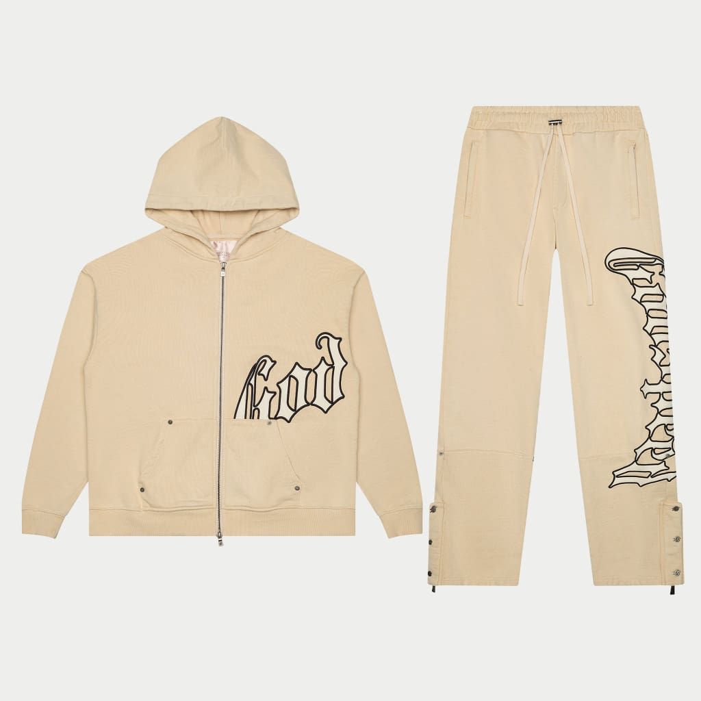 Godspeed- OG Logo Sweatsuit V2 (Creme/Bone)