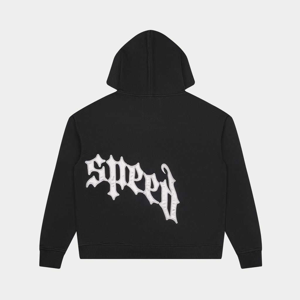Godspeed- OG Logo Sweatsuit V2 (Black/Silver Satin)