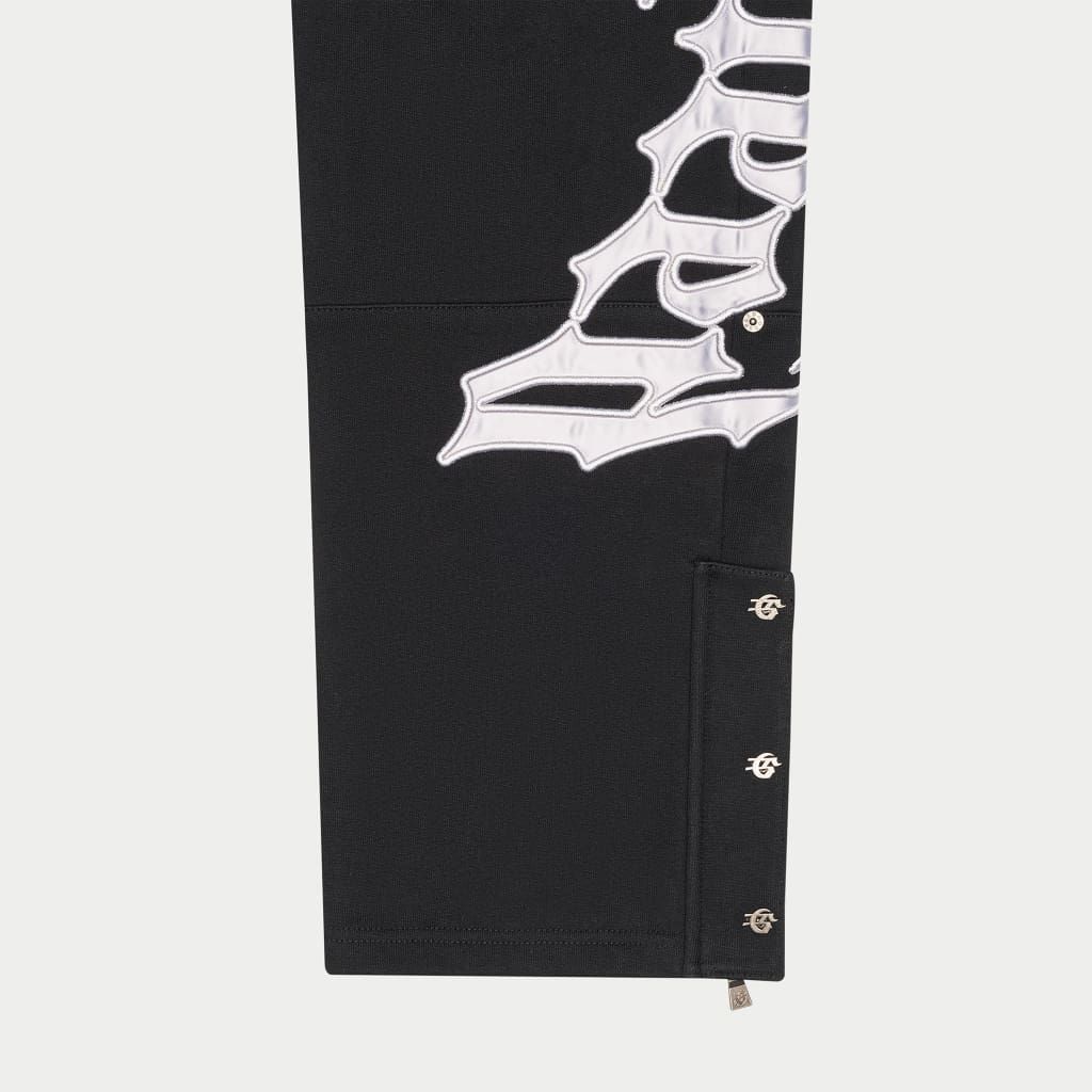 Godspeed- OG Logo Sweatsuit V2 (Black/Silver Satin)