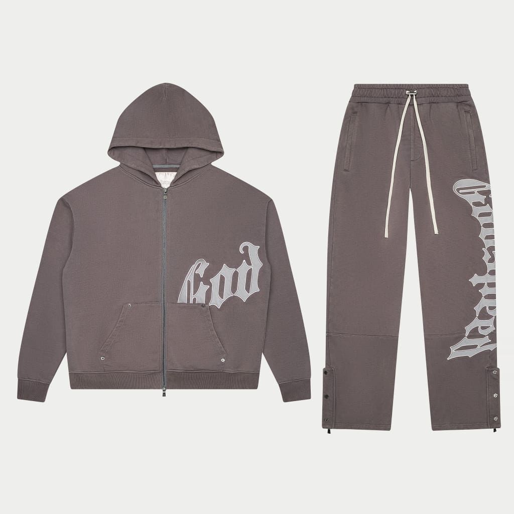 Godspeed- OG Logo Sweatsuit V2 (Stone Grey)
