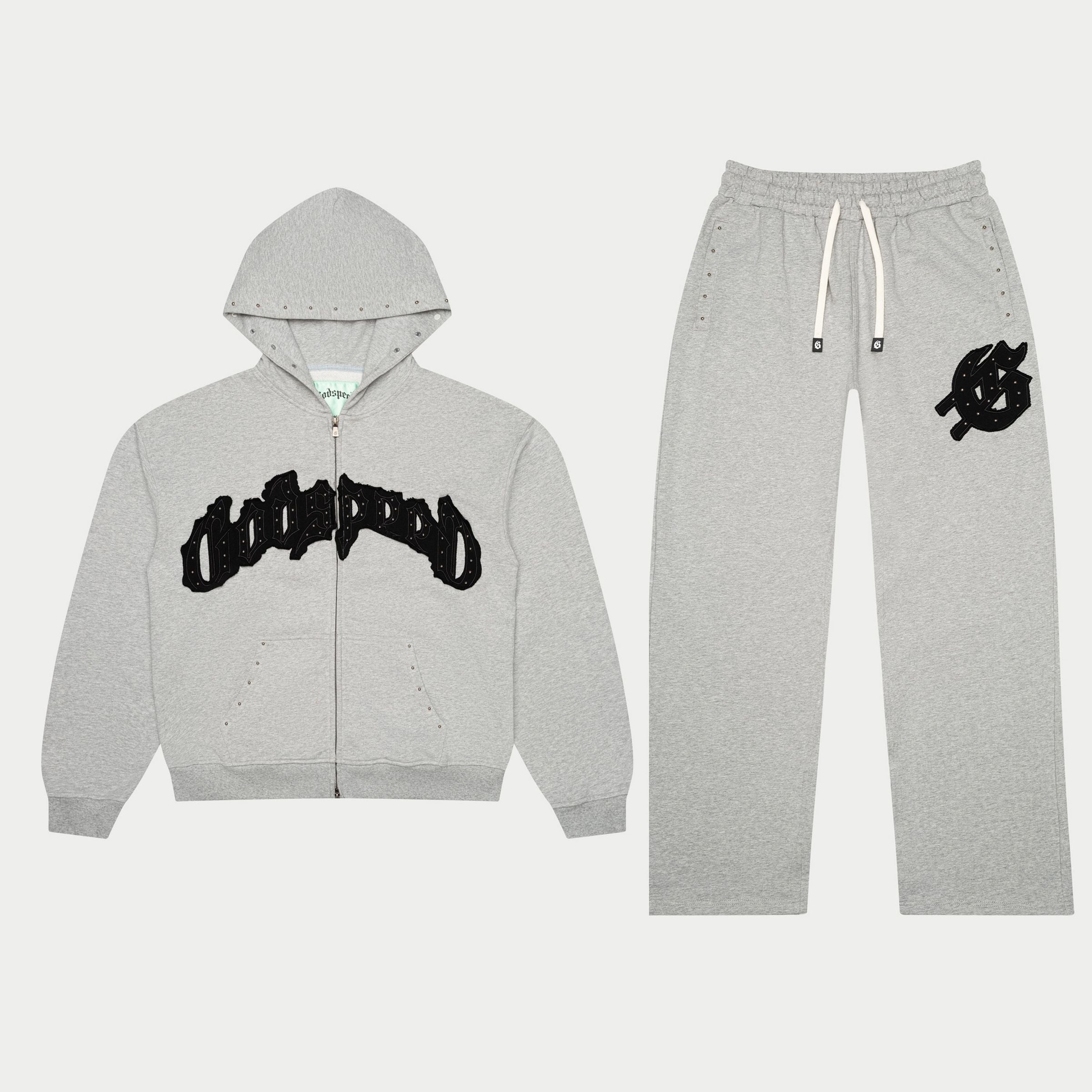 Godspeed- Symmetric Studded Set (Grey/Black)