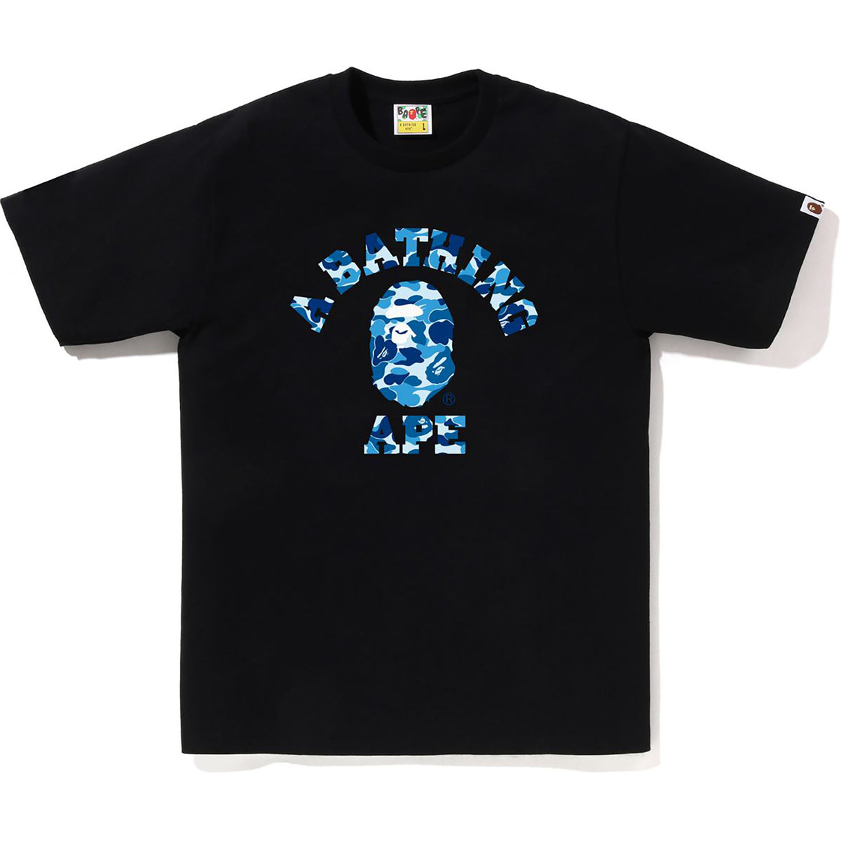 BAPE - ABC CAMO COLLEGE TEE (BLK)