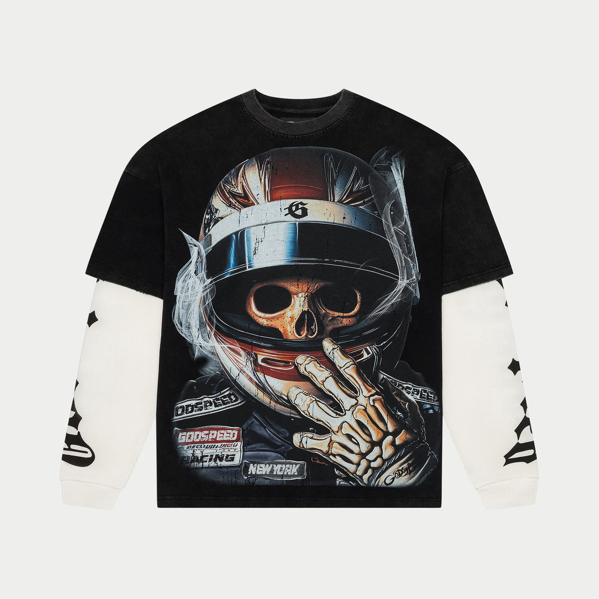 Godspeed- F1 World Cup Layered T-Shirt (Black)