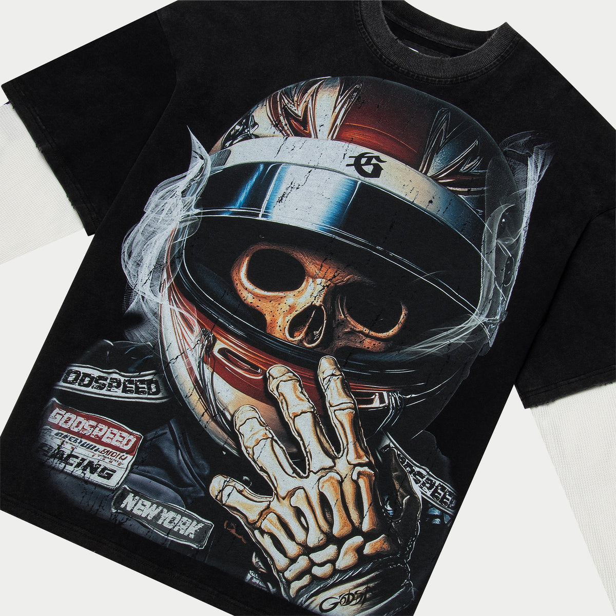 Godspeed- F1 World Cup Layered T-Shirt (Black)