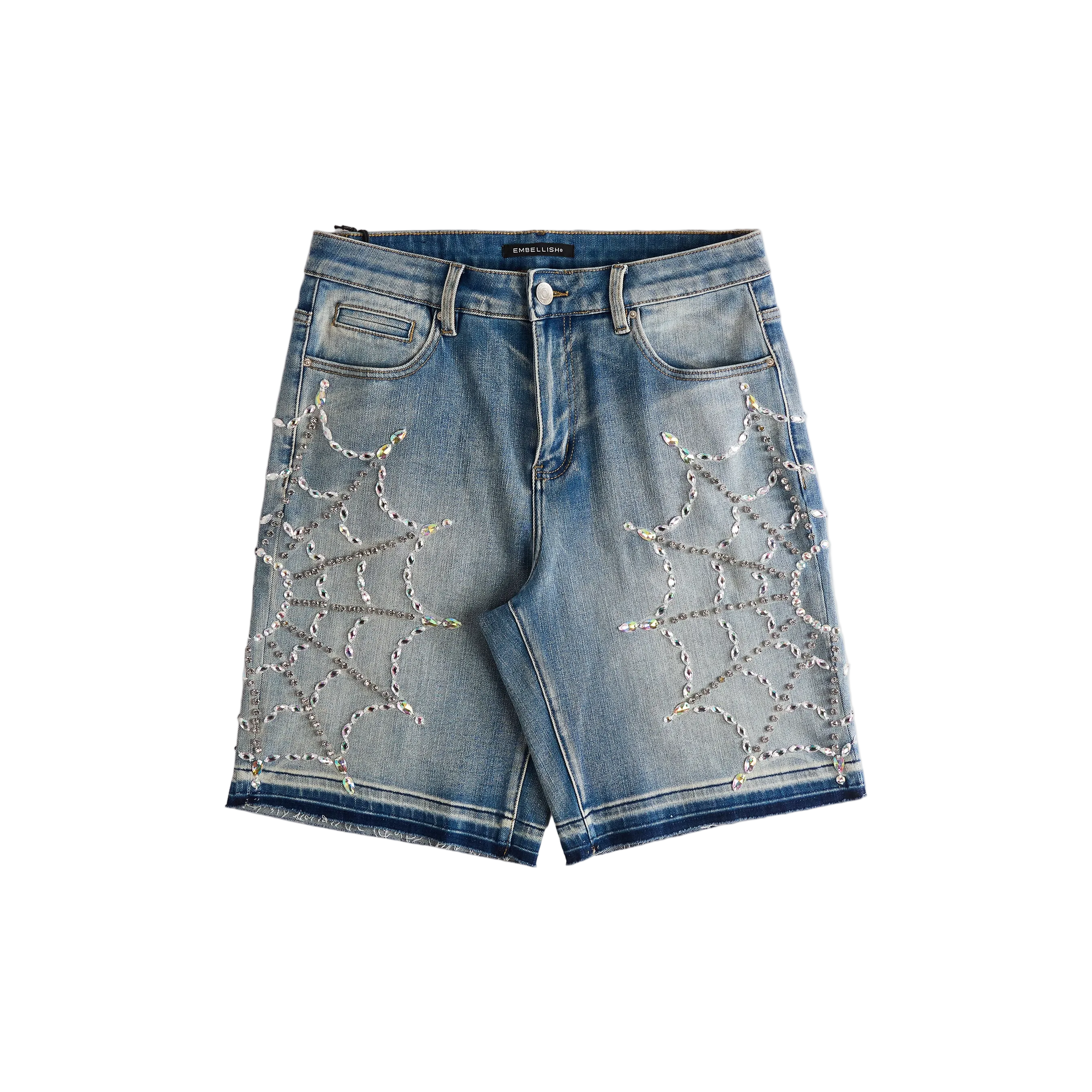 EMBELLISH - CRYSTAL WEB JORTS