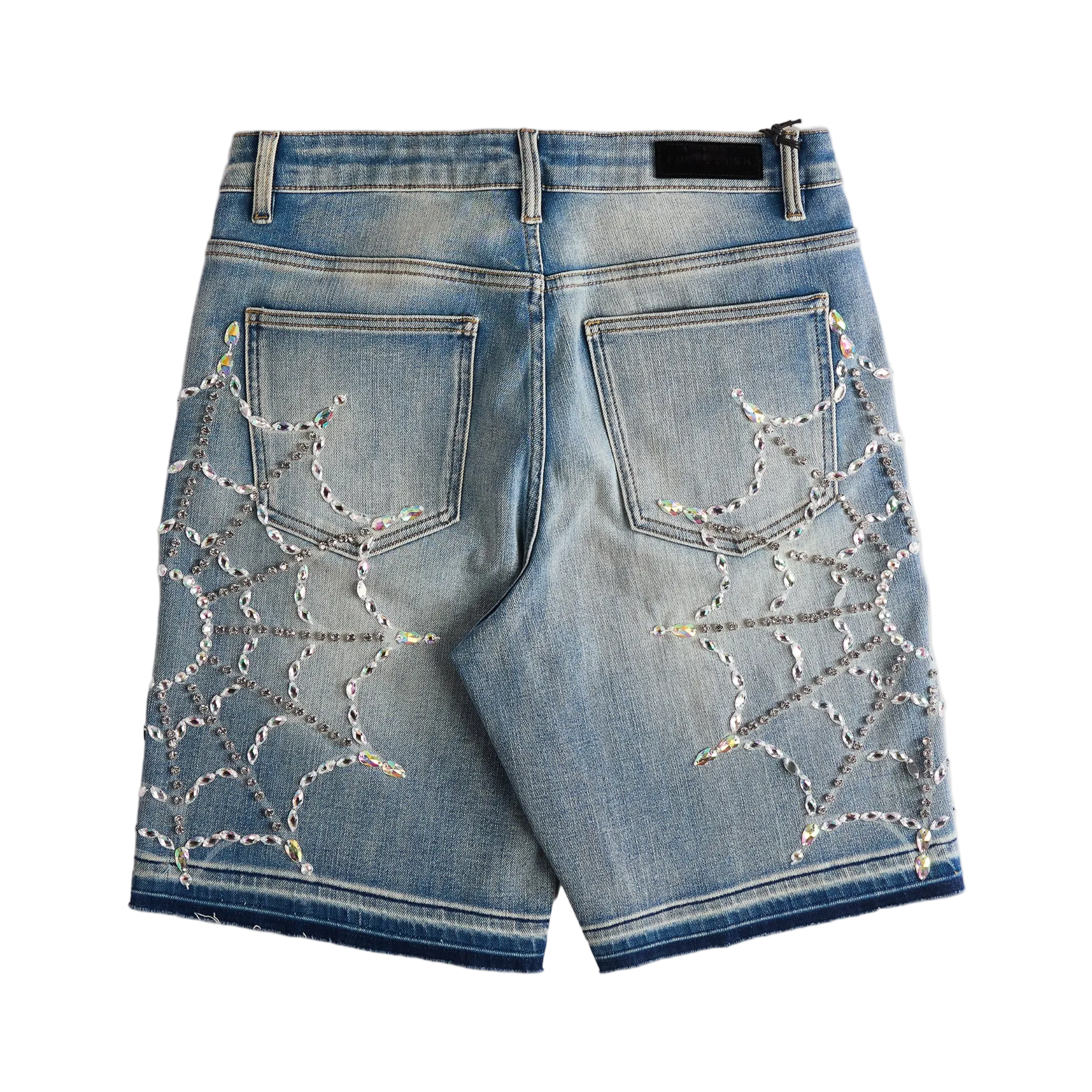 EMBELLISH - CRYSTAL WEB JORTS