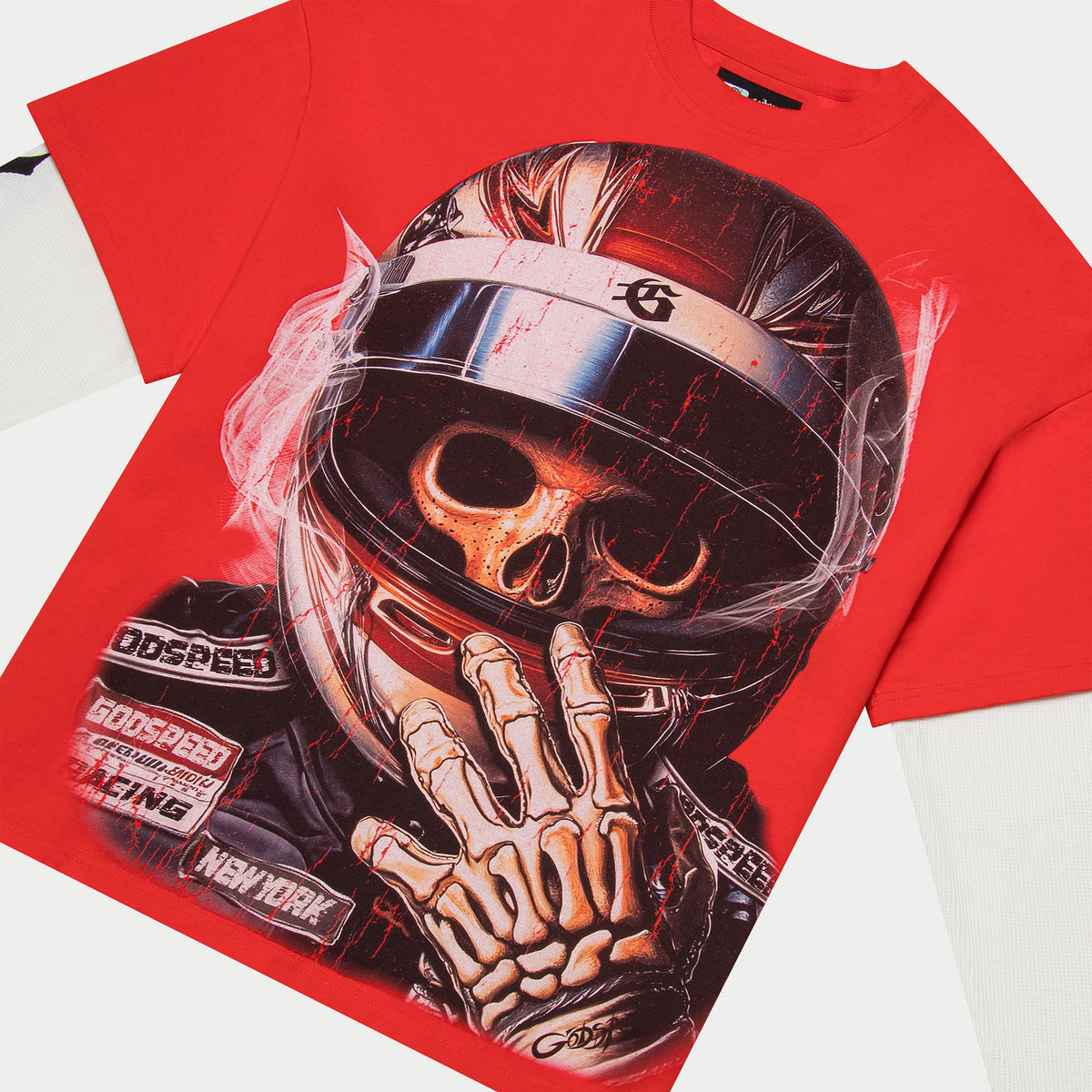 Godspeed- F1 World Cup Layered T-Shirt (Red)