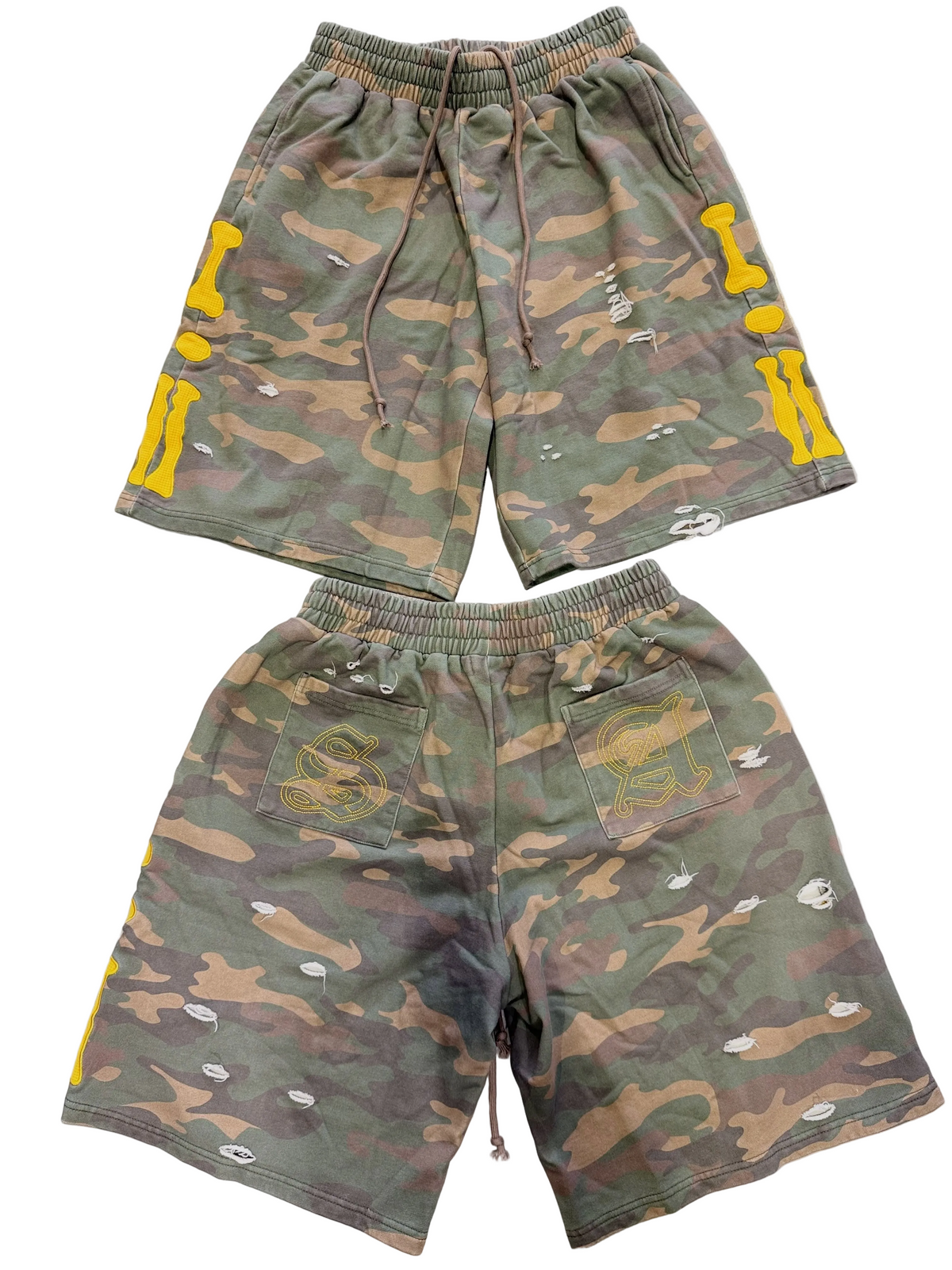 STILE DE AMOR - CAMO BONE SHORTS