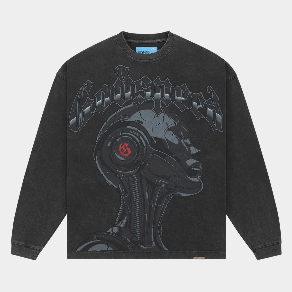 GODSPEED - ALEXA II L/S TEE - BLK-WSH