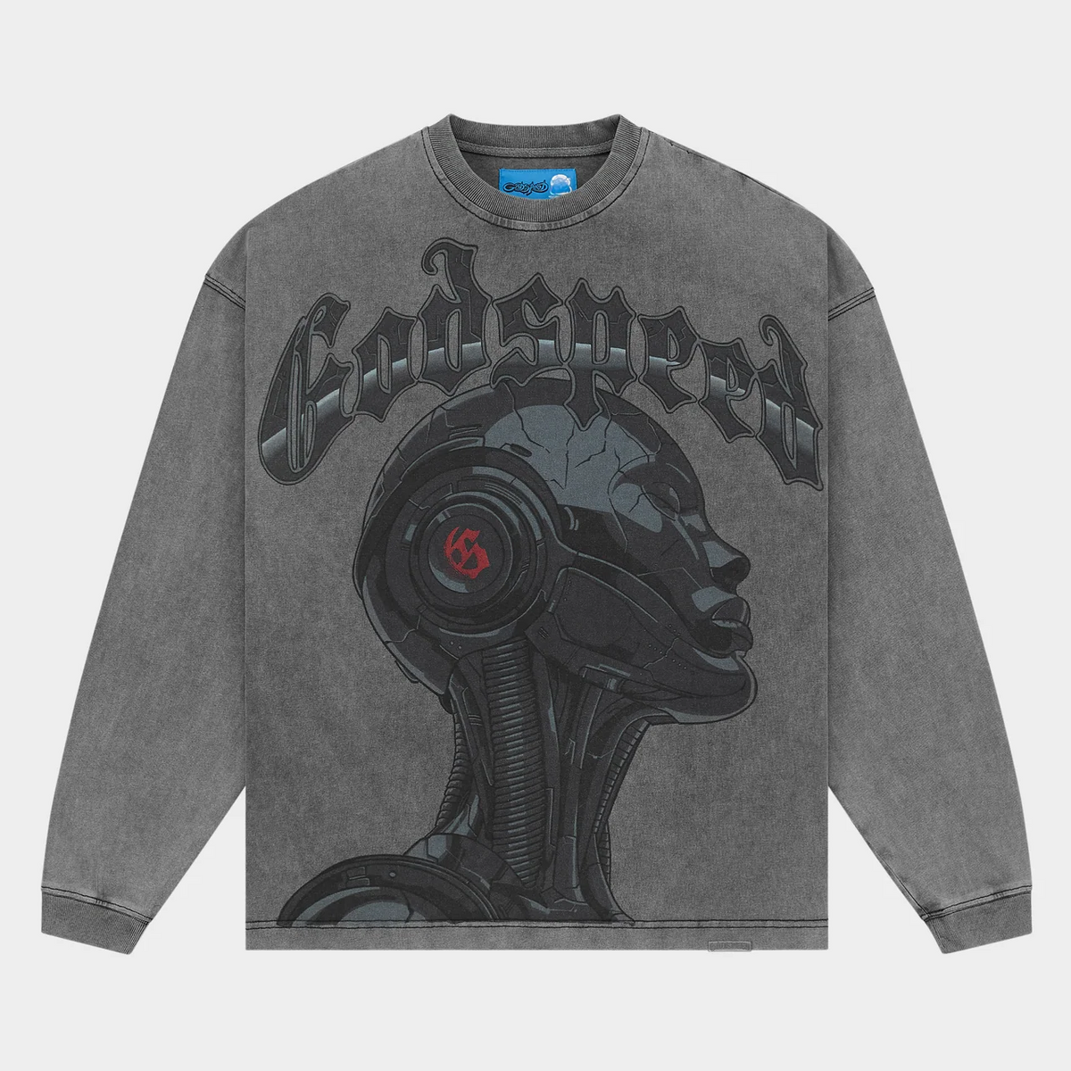 GODSPEED - ALEXA II L/S TEE - GRY-WSH