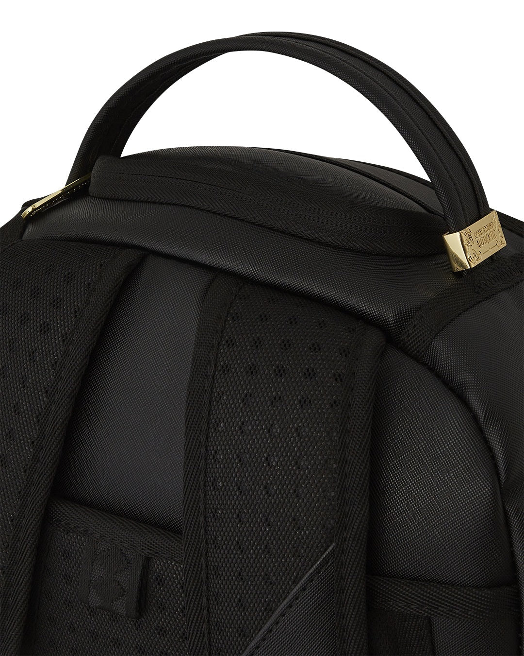 GOLD AND BLACK RACING STRIPES BACKPACK - SPRAYGROUND