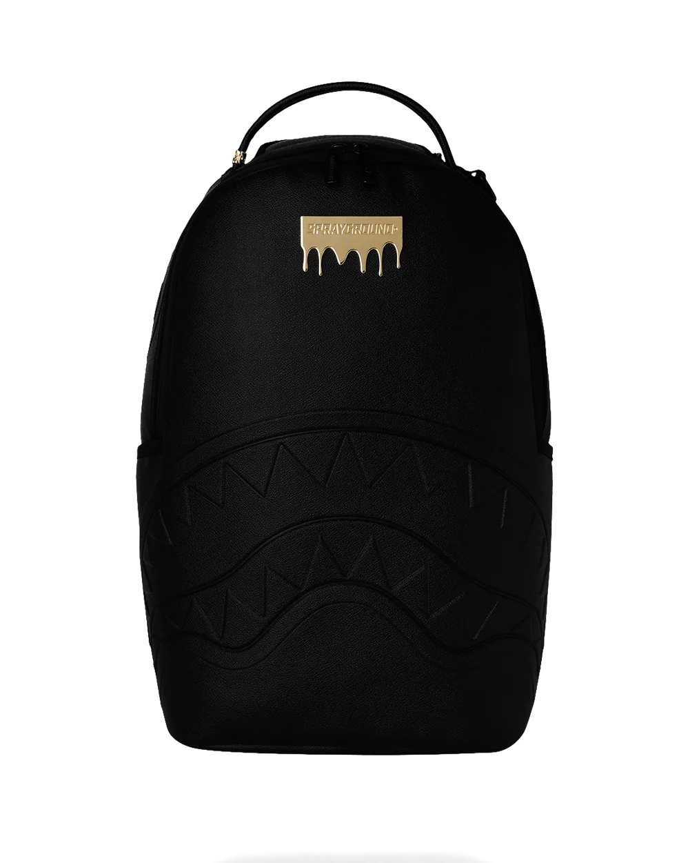 SPRAYGROUND - GOLD BRICK DRIP BLACK BACKPACK - 910B8380NSZ
