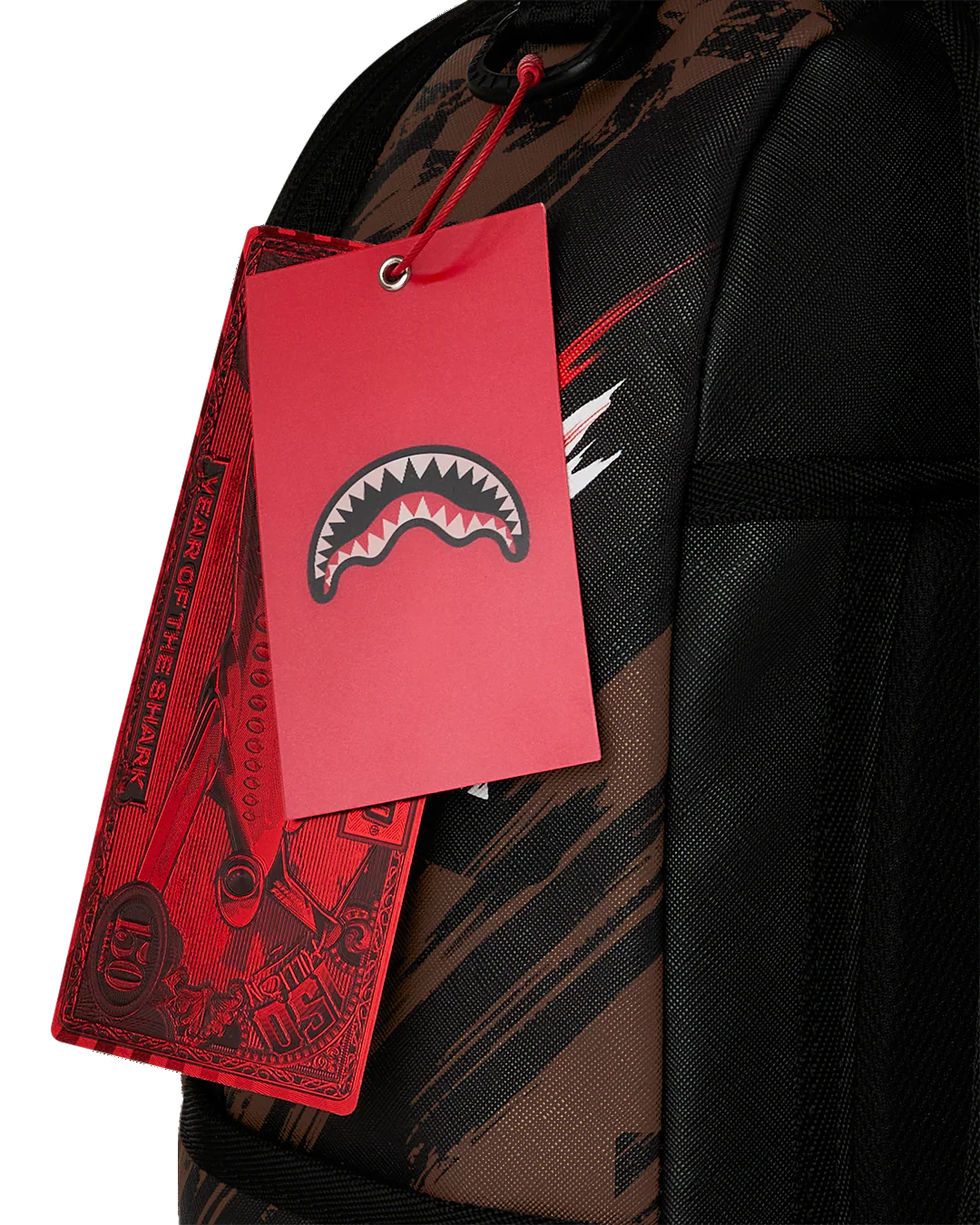 SPRAYGROUND - SHARKS IN PARIS NIGHT DRIFT / SMEARED GRUNGE BACKPACK - 910B8556NSZ