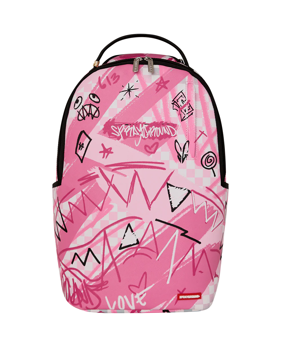 SPRAYGROUND - PINK SMOKE / BROKEN HEARTS CLUB BACKPACK - 910B8672NSZ