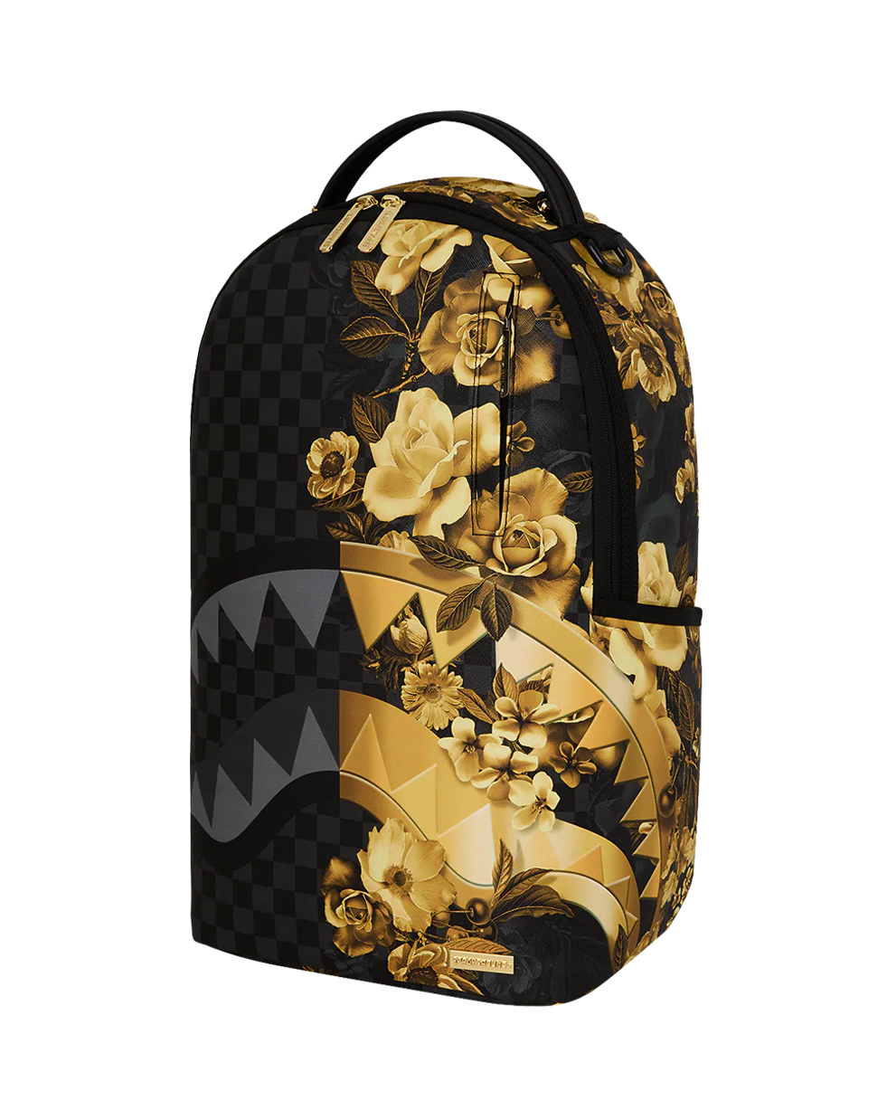 SPRAYGROUND - GOLD FLORAL / BILLIONAIRE BLOOM BACKPACK - 910B8683NSZ