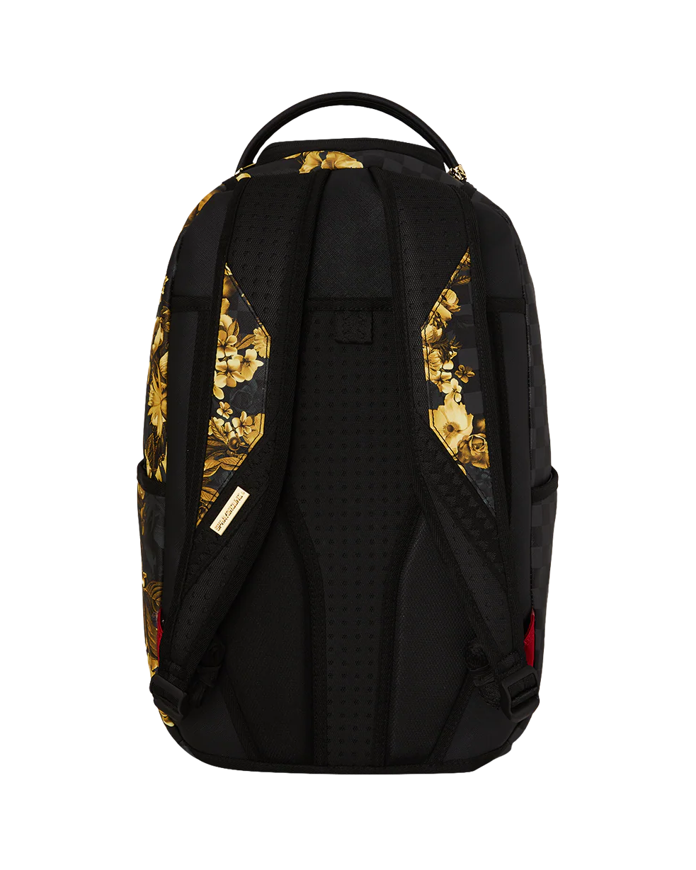 SPRAYGROUND - GOLD FLORAL / BILLIONAIRE BLOOM BACKPACK - 910B8683NSZ