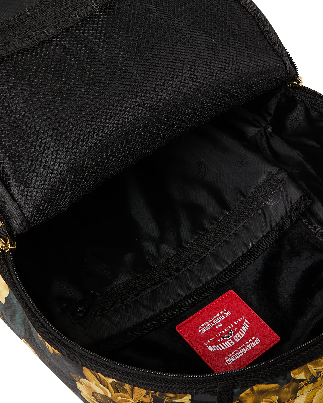 SPRAYGROUND - GOLD FLORAL / BILLIONAIRE BLOOM BACKPACK - 910B8683NSZ