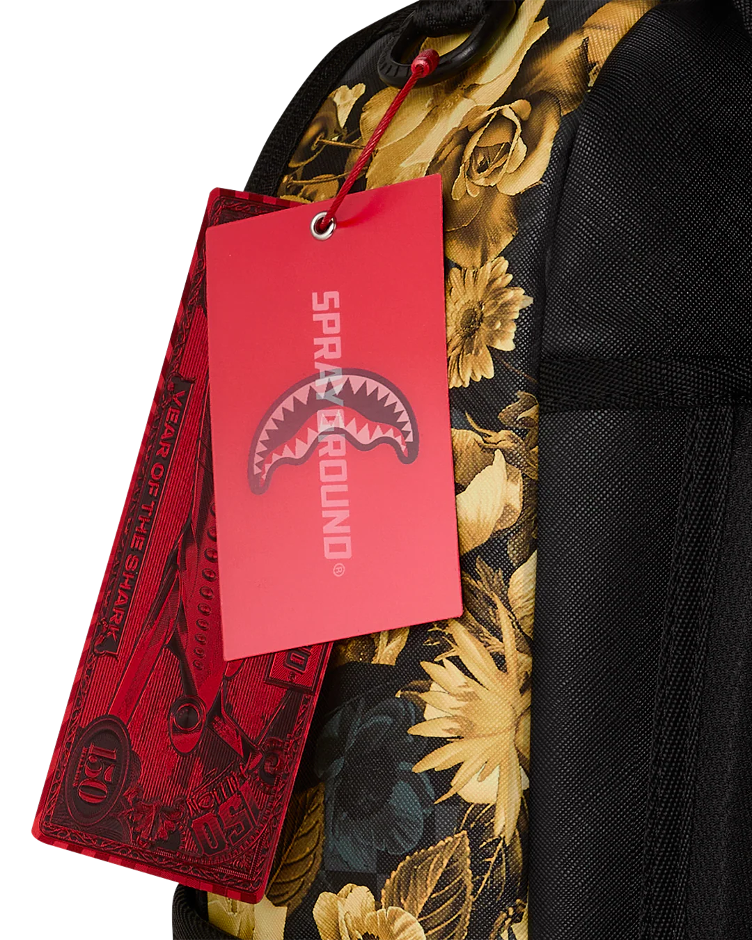 SPRAYGROUND - GOLD FLORAL / BILLIONAIRE BLOOM BACKPACK - 910B8683NSZ