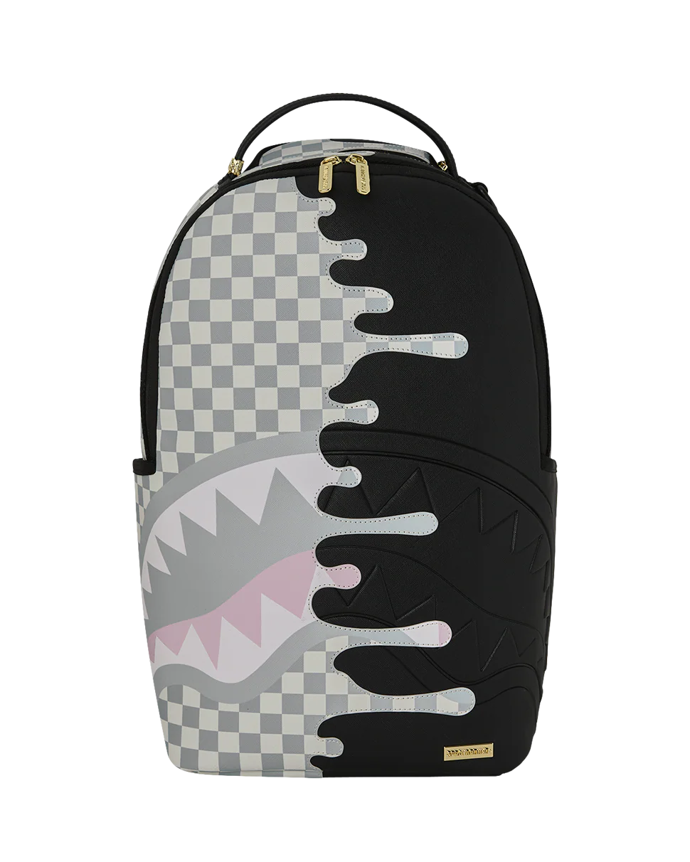 SPRAYGROUND - CREAM CHECK SIDE / SHADOW DRIP DLXSV BACKPACK - 910B8758NSZ