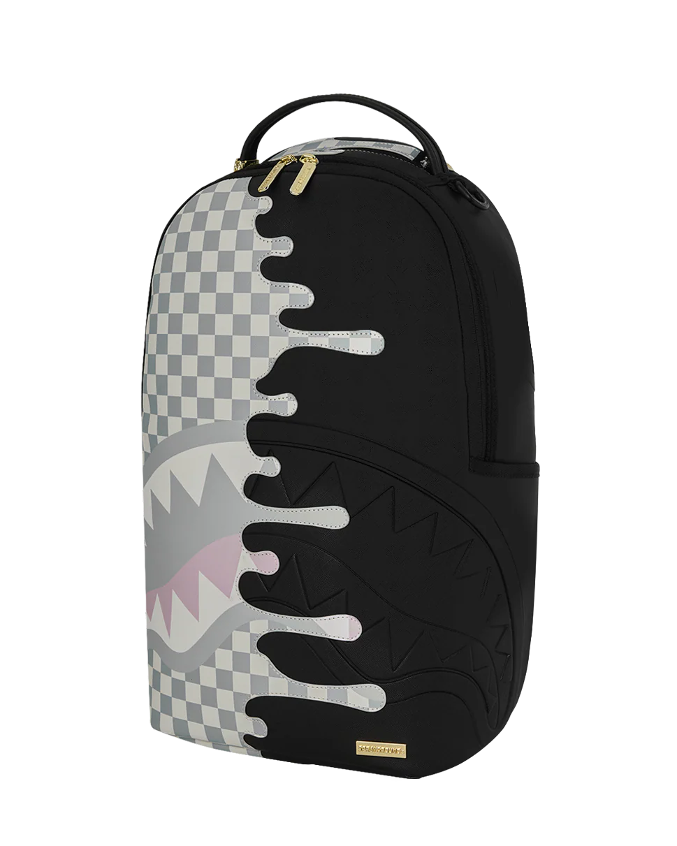 SPRAYGROUND - CREAM CHECK SIDE / SHADOW DRIP DLXSV BACKPACK - 910B8758NSZ