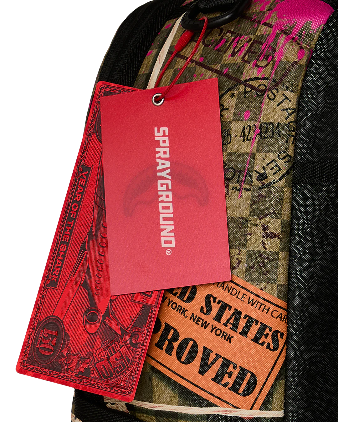 SPRAYGROUND - TORN PACKAGING / OVERNIGHT CASH STASH BACKPACK - 910B8767NSZ