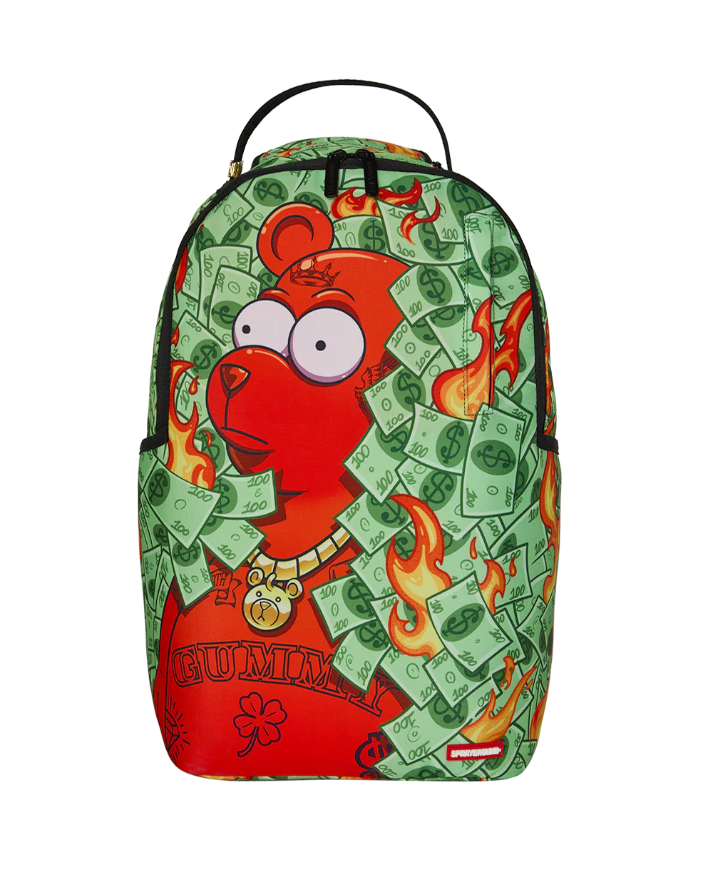 SPRAYGROUND - DIABLO DINERO BEAR IN BUSHES BACKPACK - 910B8786NSZ