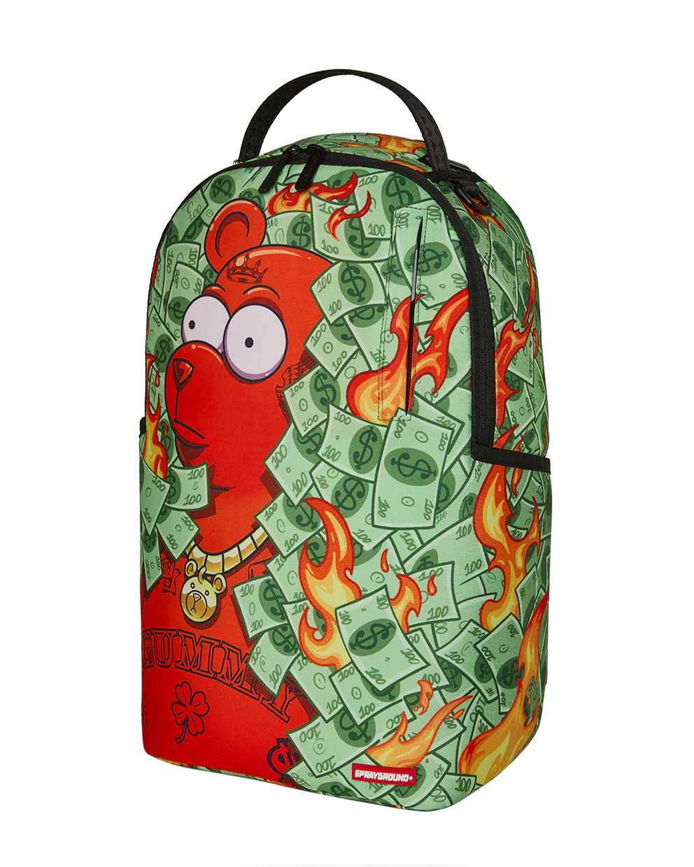 SPRAYGROUND - DIABLO DINERO BEAR IN BUSHES BACKPACK - 910B8786NSZ