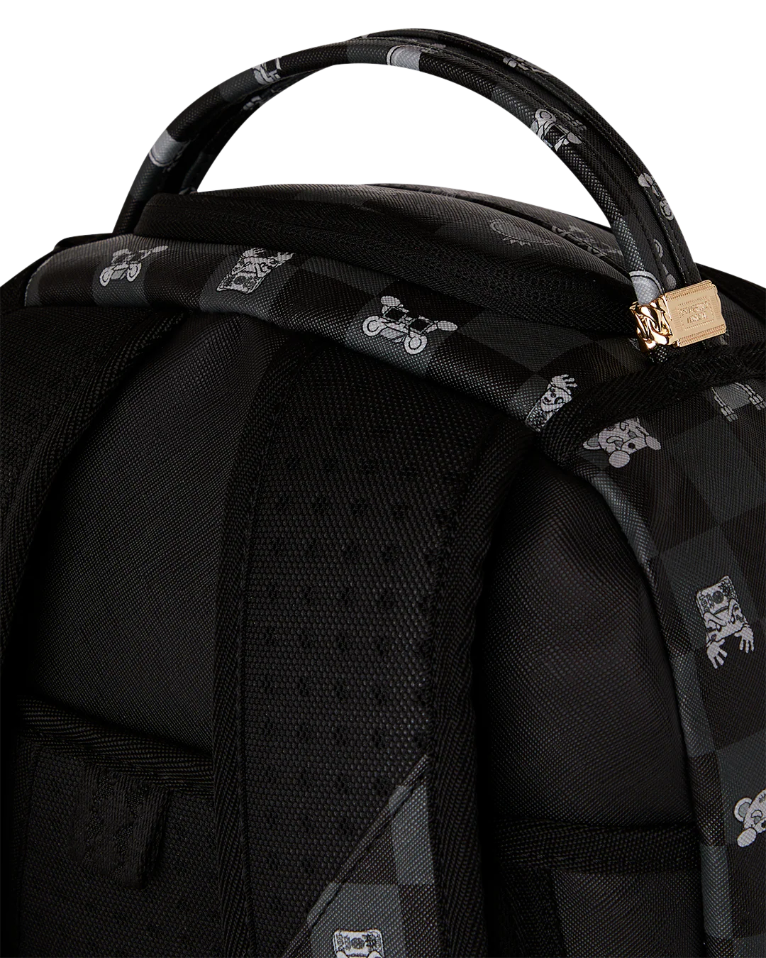 SPRAYGROUND - GRAY PEEKING / SHARK MOB HIDEOUT BACKPACK - 910B8872NSZ