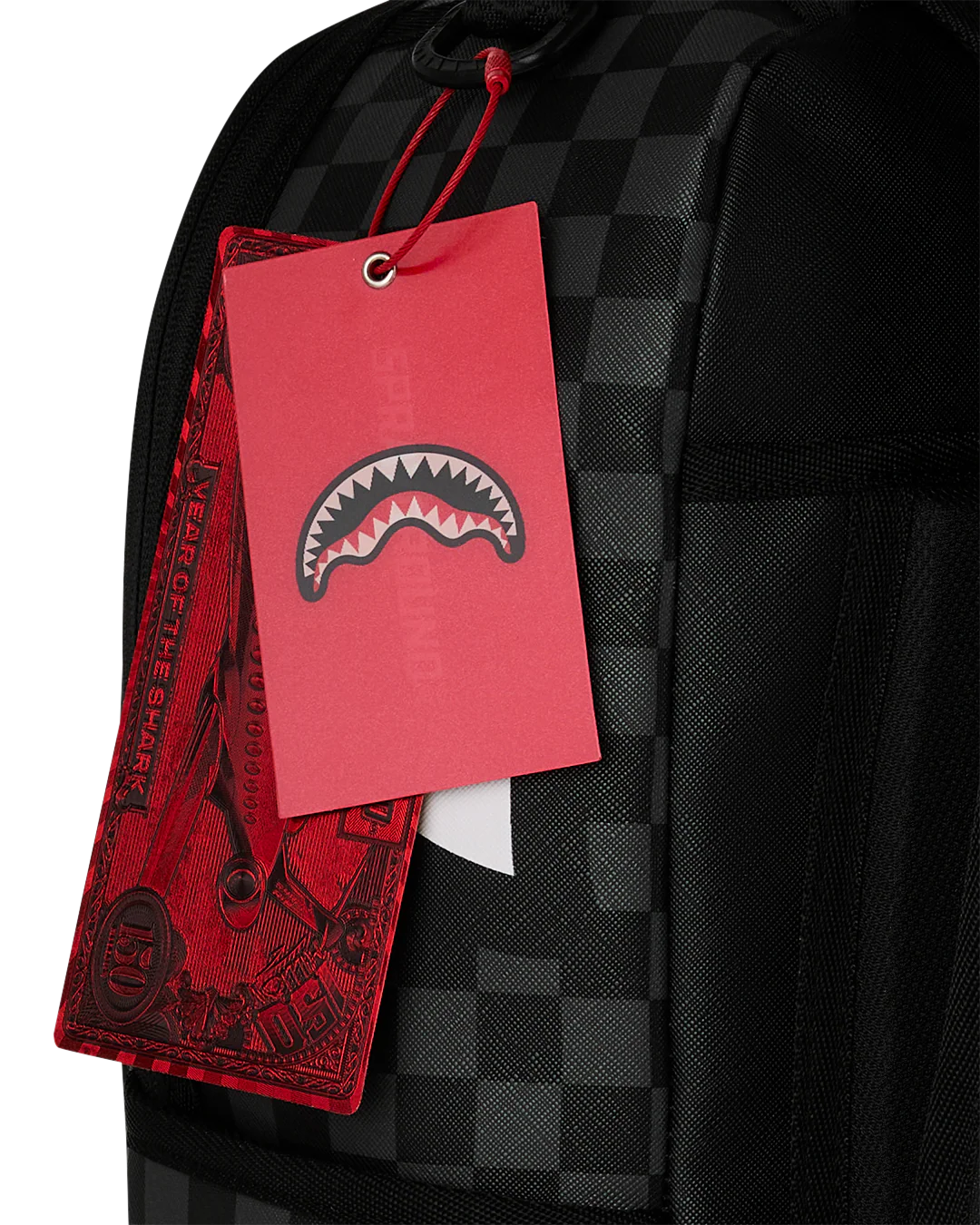 SPRAYGROUND - SILVER SIDE DRIP BLACK CHECK DLXSV BACKPACK - 910B8940NSZ