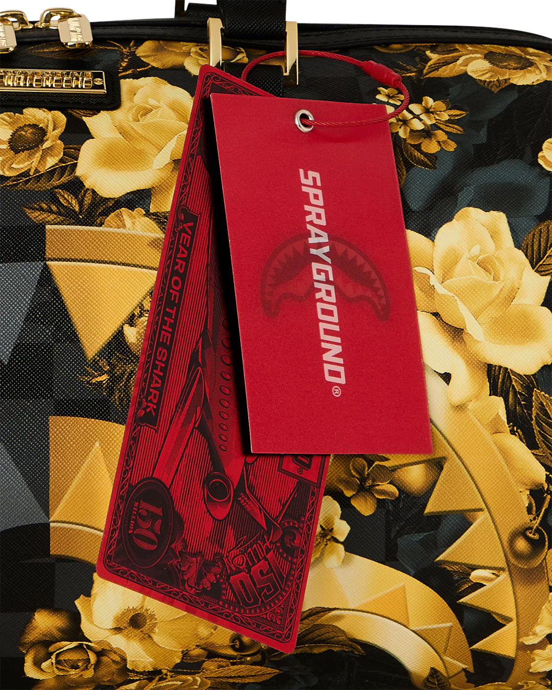 SPRAYGROUND - GOLD FLORAL / BILLIONAIRE BLOOM MINI DUFFLE - 910D9004NSZ