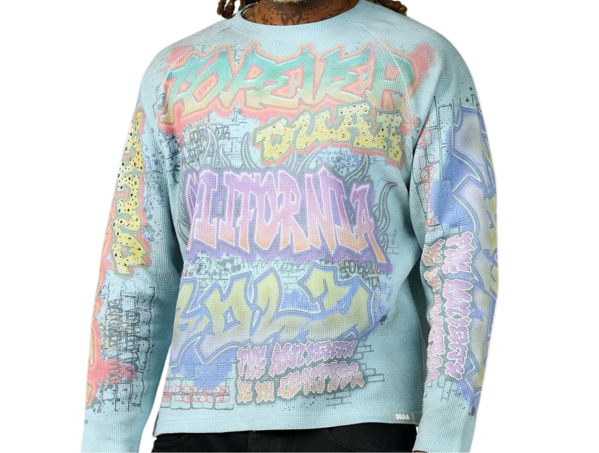 DUAA - ART LONGSLEEVE TEE (SKY BLUE)