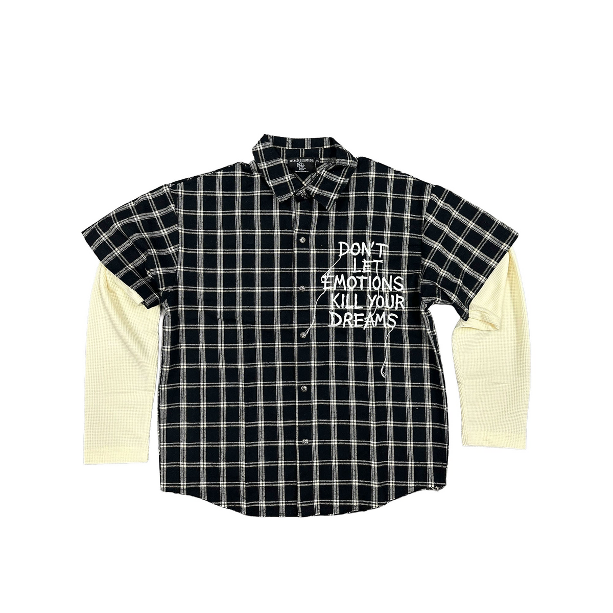 MIXED EMOTION - DREAMS FLANNEL - BLACK
