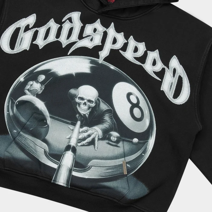 GODSPEED - 8BALL CP HOODIE - BLACK