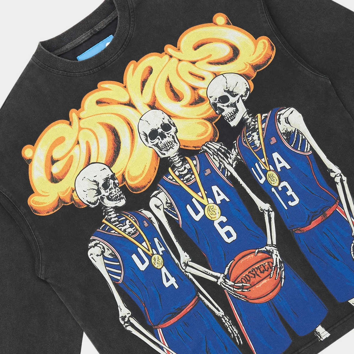 GODSPEED - DREAM TEAM II L/S TEE - BLK-WSH