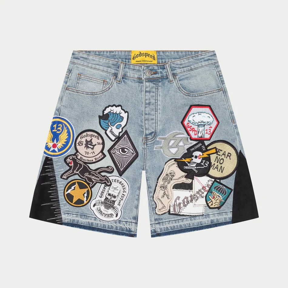 GODSPEED - PATCHWORK DENIM SHORT V2