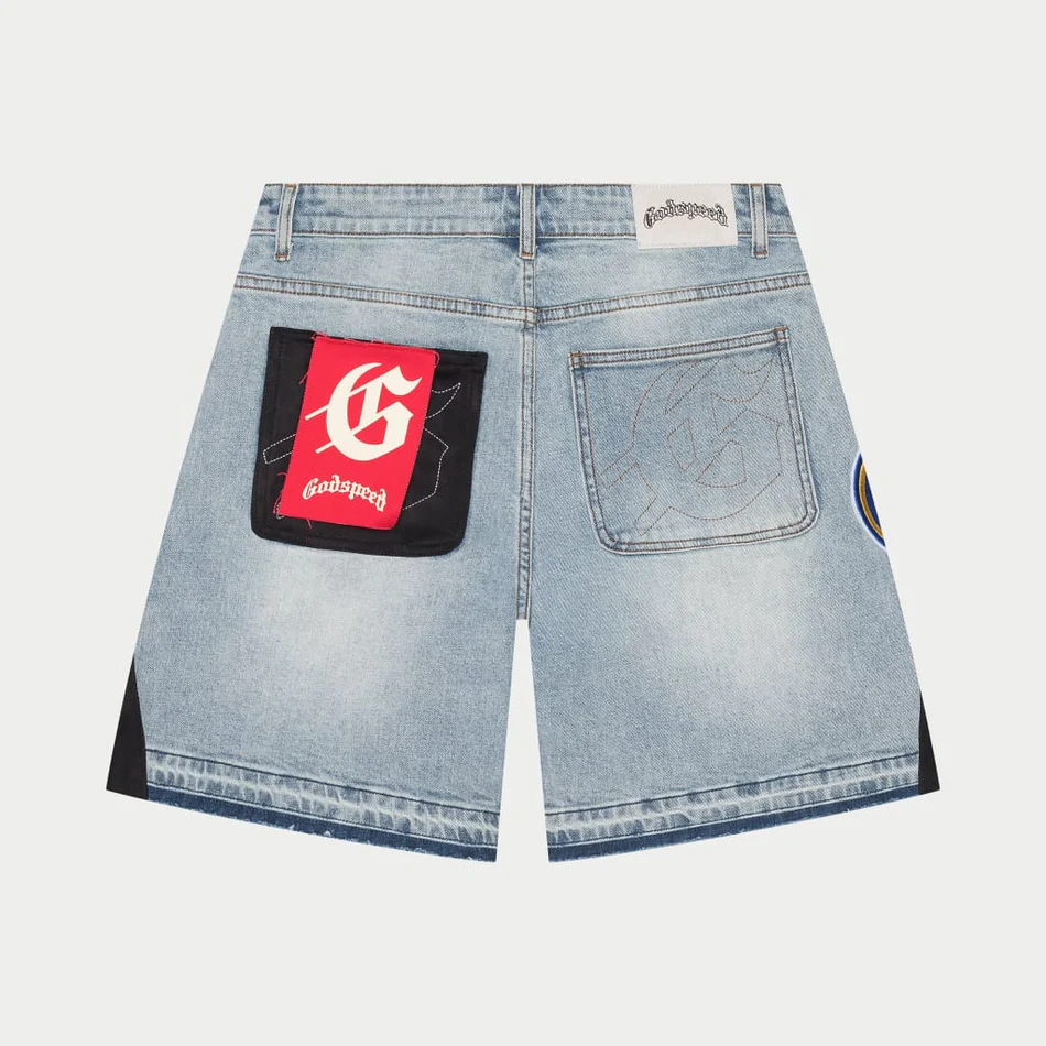 GODSPEED - PATCHWORK DENIM SHORT V2