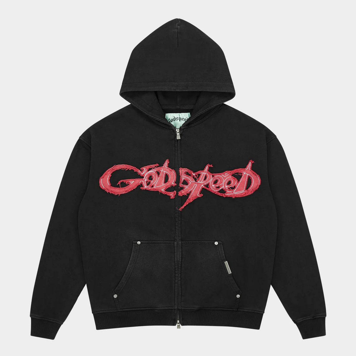 GODSPEED - RAW IMPORT SWEAT SET - BLK-RED