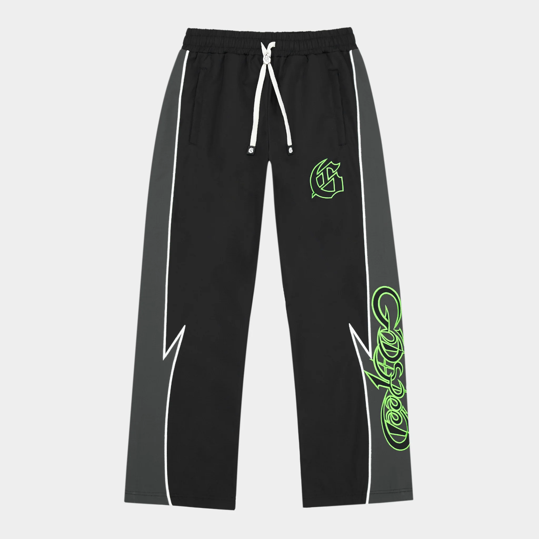 GODSPEED - GT TRACK SUIT - BLACK / VOLT GREEN