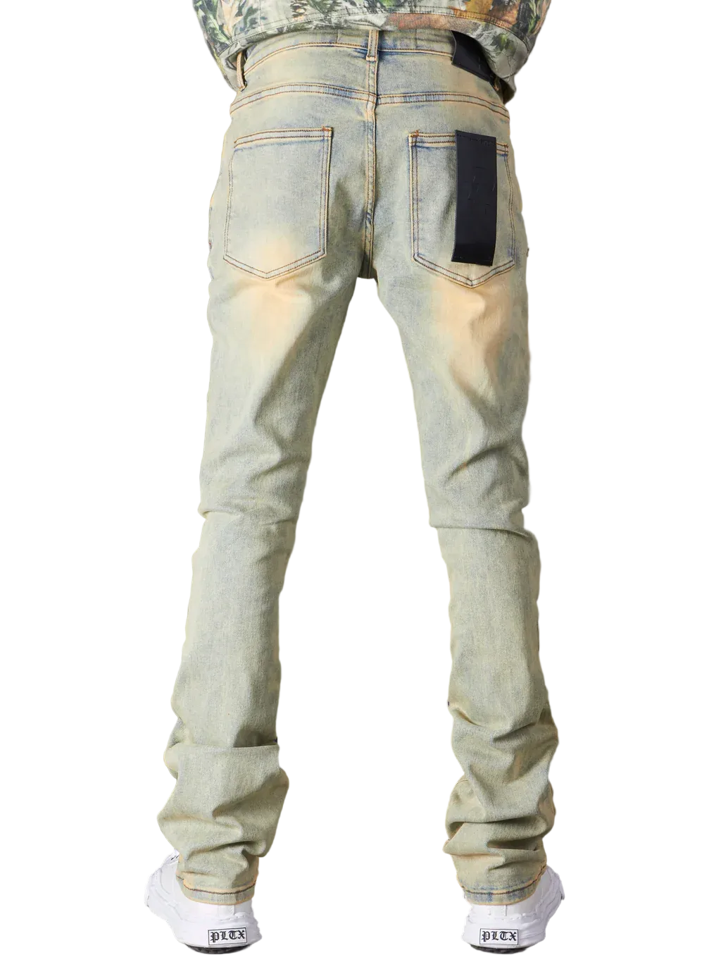 POLITICS - DISTRESSED FLARE JEANS