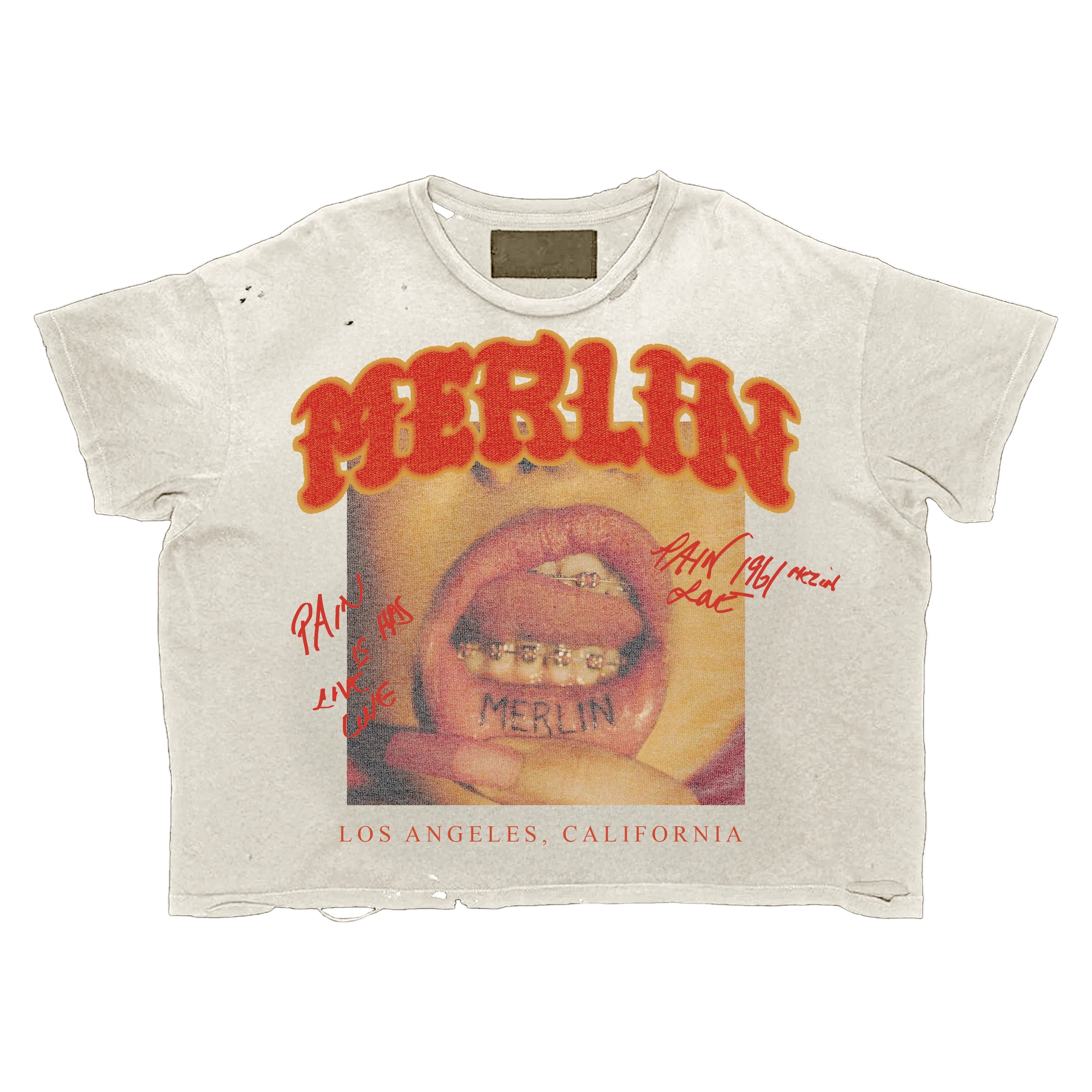 MERLIN - LIP TATTOO TEE