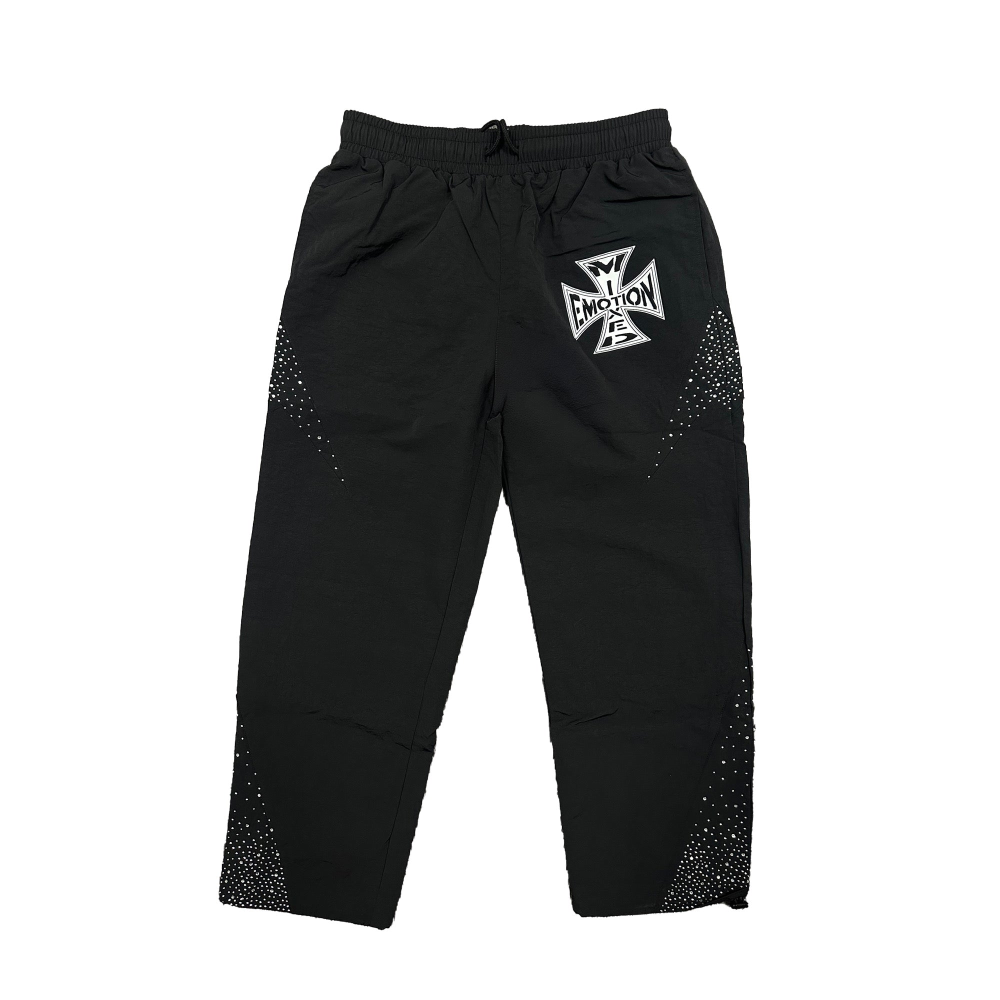 MIXED EMOTION - Classic Nylon Pants (BLACK)