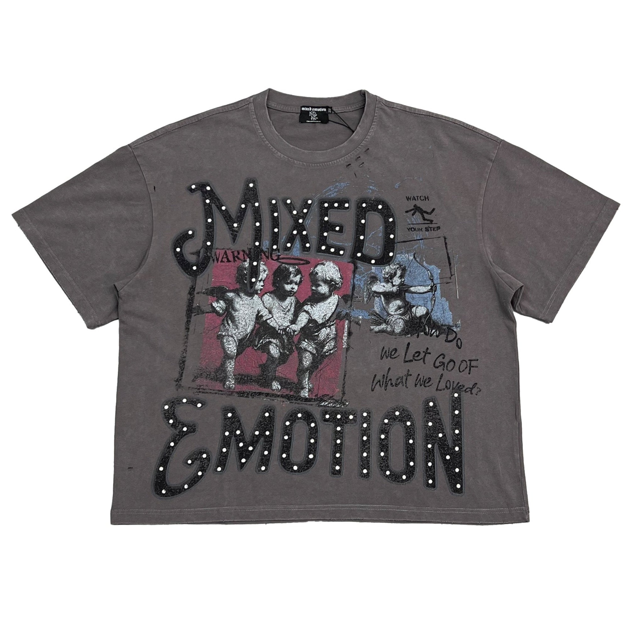 MIXED EMOTION - GREY FRIENDS TEE