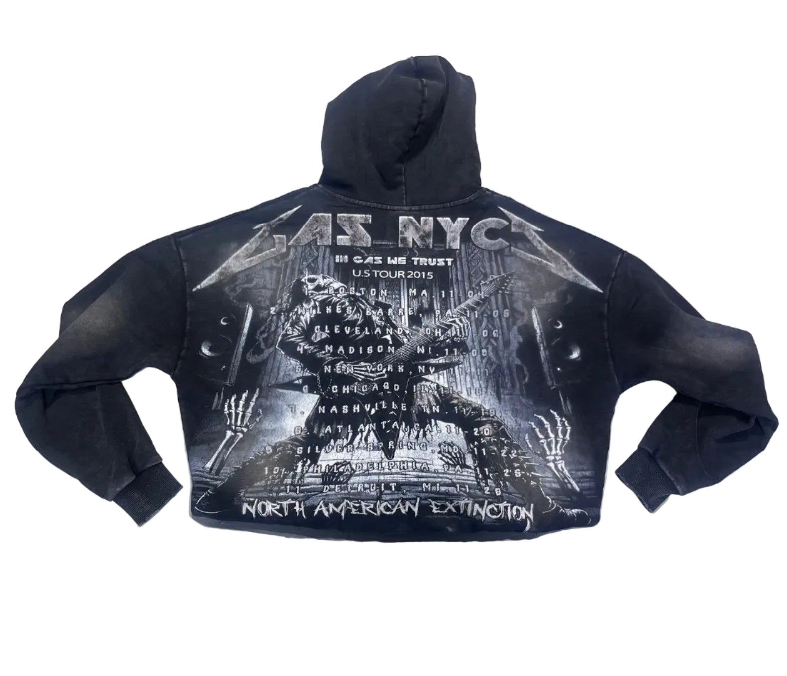 GAS NYC - TOUR ZIP UP HOODIE