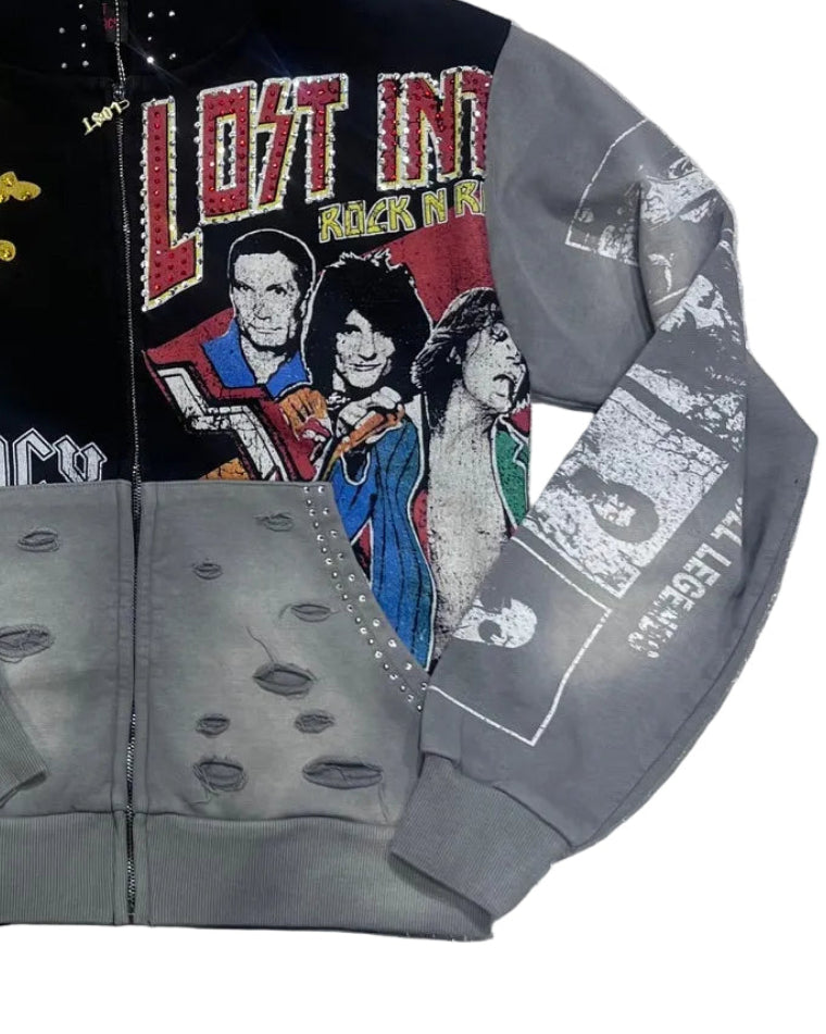 LOST INTRICACY - LOST AMERICA ZIP-UP HOODIE