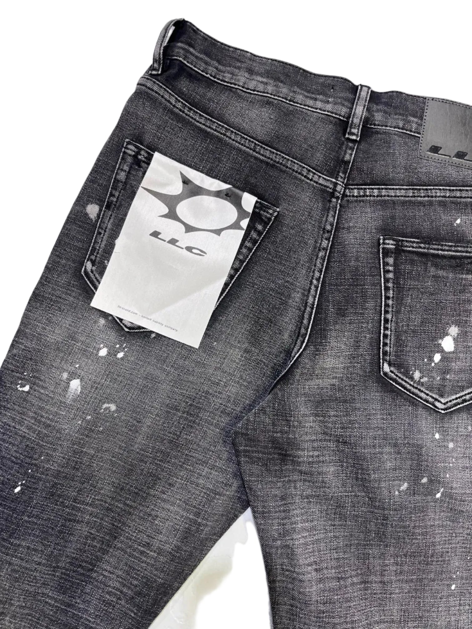 LLC - L0004 - BLK WASHED SKINNY BOOT PAINTER