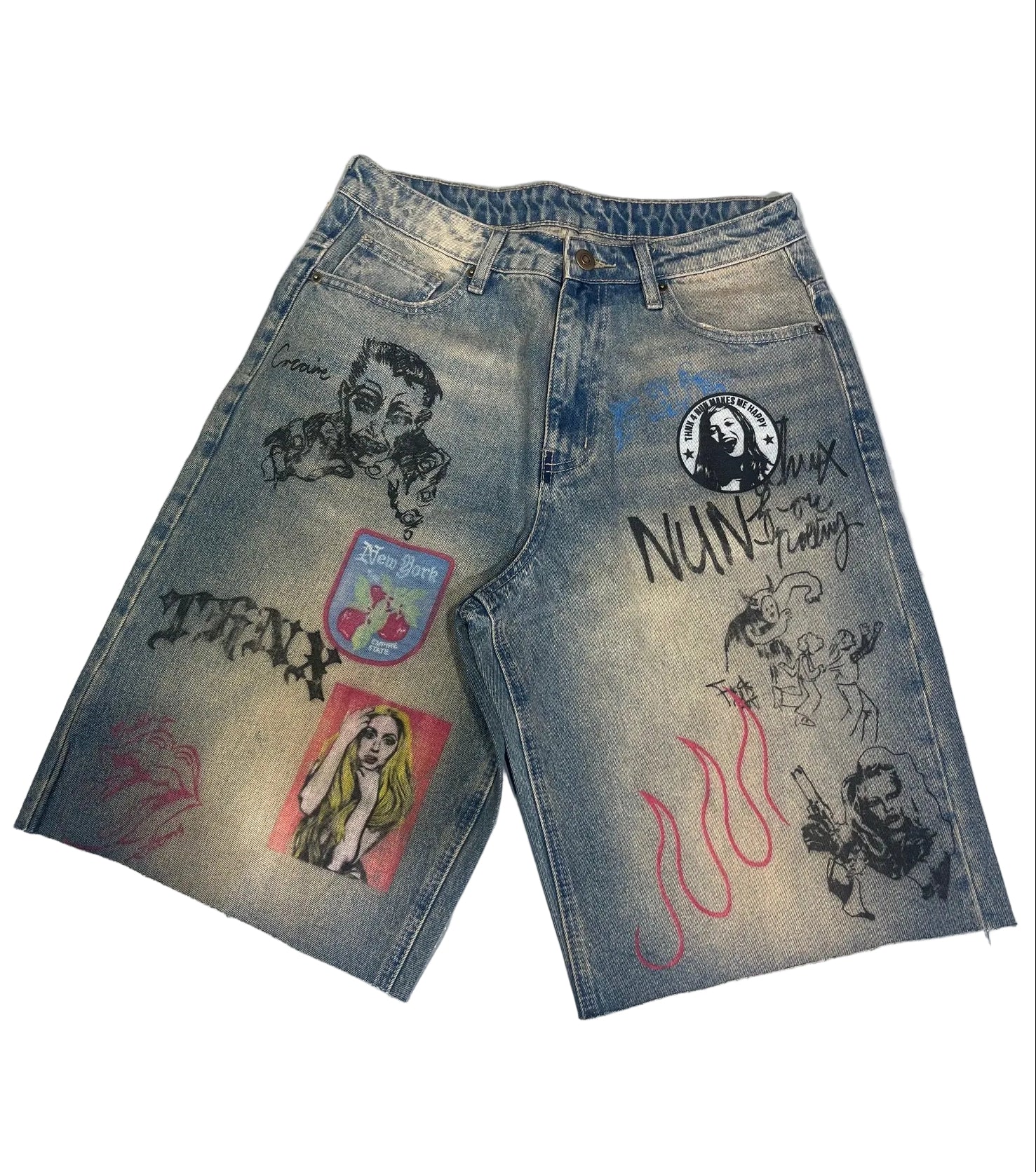 THNX - DENIM JORTS