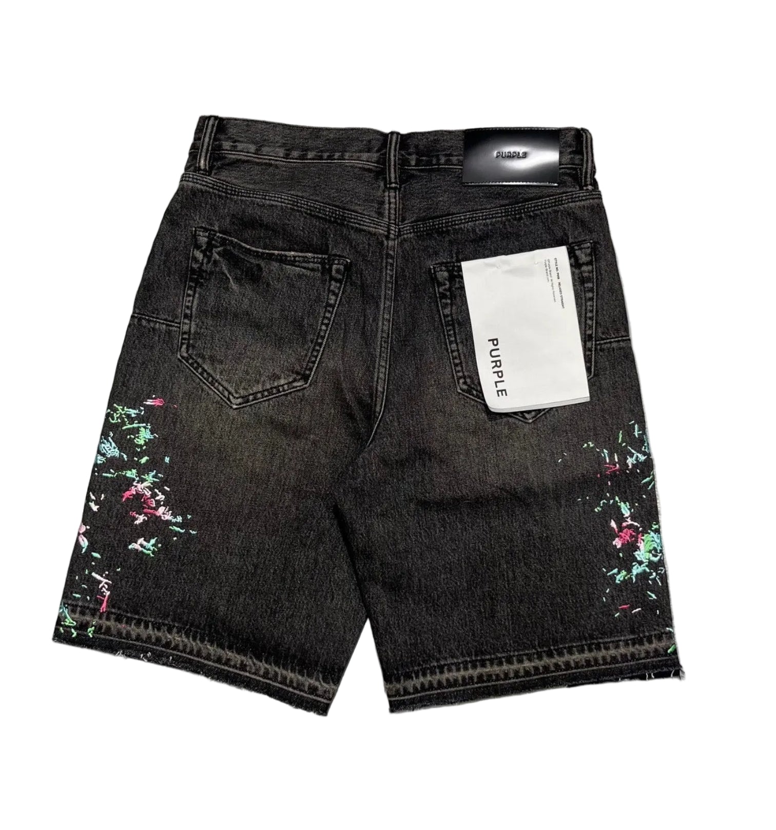 PURPLE – P059-UBSB SPLATTER EMBROIDERY SHORT
