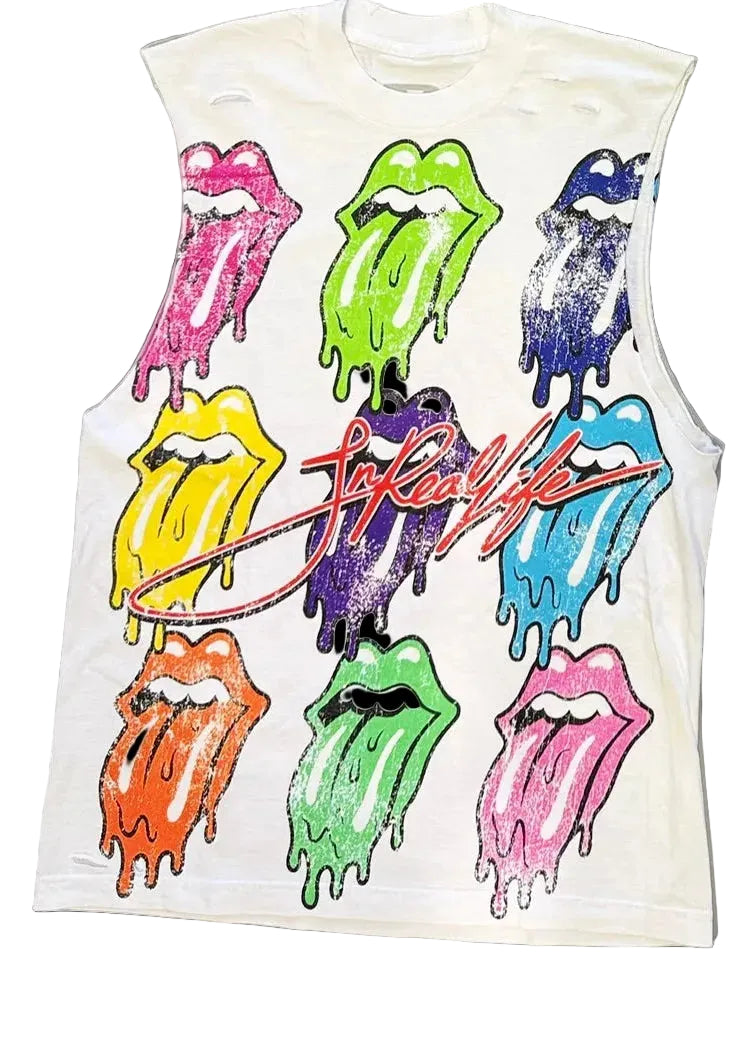 IRL - ROLLING STONE CUT OFF TEE
